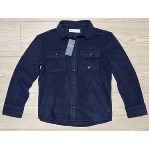 Abercrombie & Fitch Kids Blue Fleece Shirt Jacket Size 7/8 New NWT